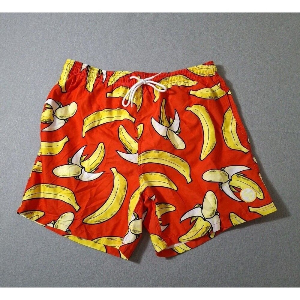 Uzzi The Land And Ocean Co. Men's XXL Swim Trunks Lined AOP Banana Hammock
